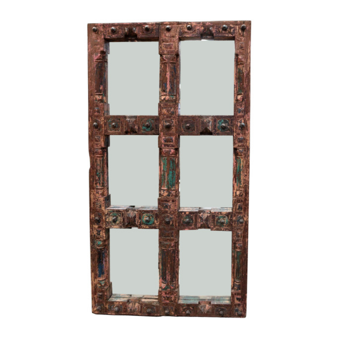 Wooden Mirror 6 panels