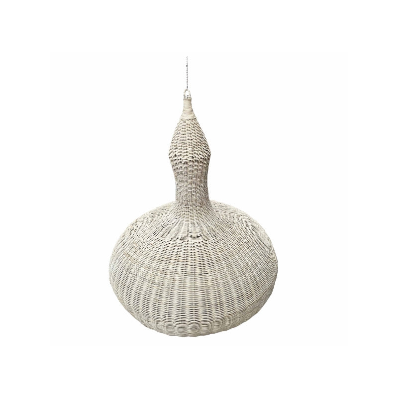 Oval Wicker Pendant