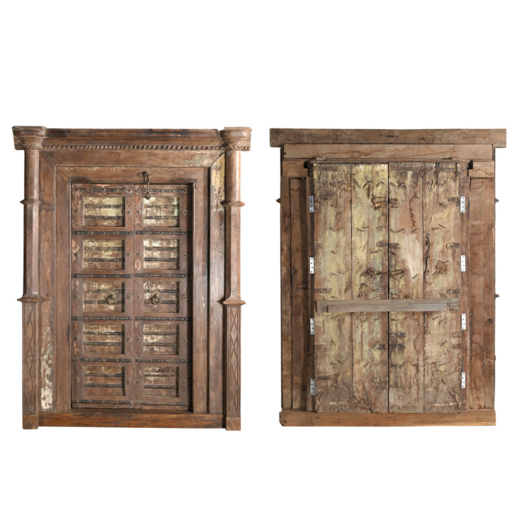 Antique Wooden Door with Frame