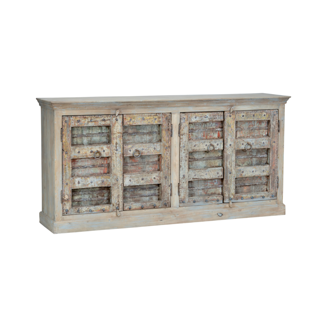 Wooden 4 Door Sideboard