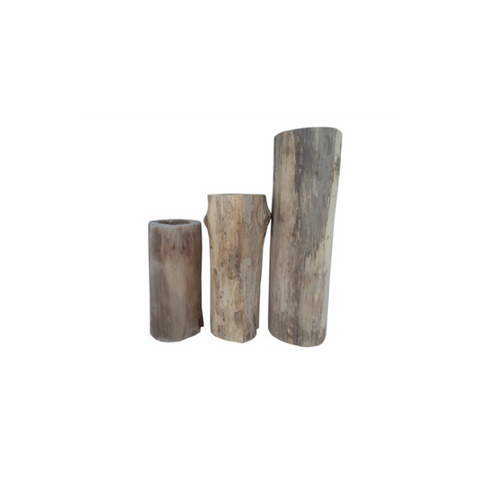 Wooden Candle Holder Set of 3