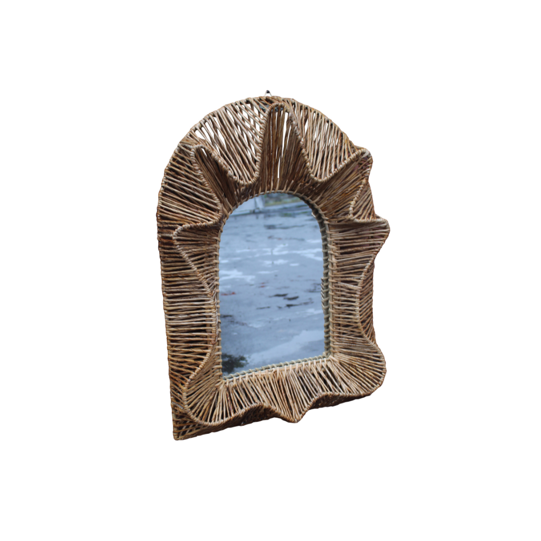 Webbed Abaca Rope Mirror Arch