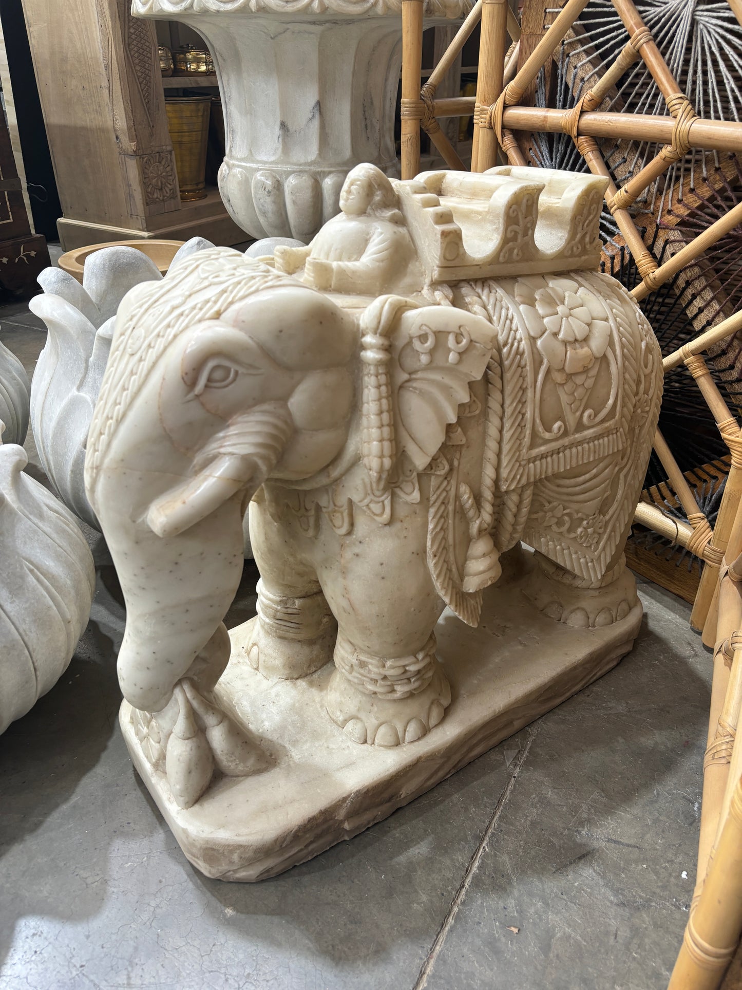 Antique Marble Elephant