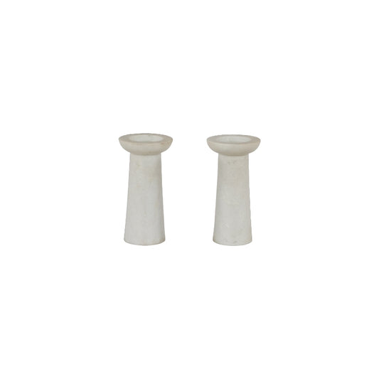 White Marble Candle Stand