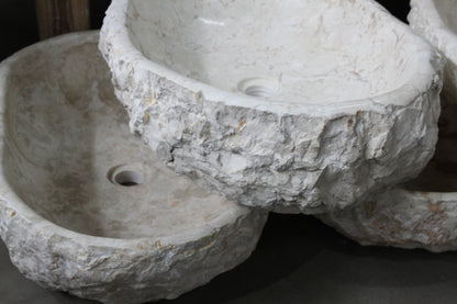 White Marble Basin Rough