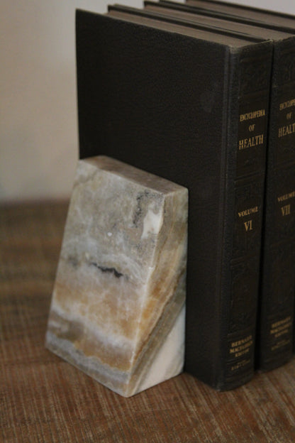 Black Onyx Book Ends - Set of 2