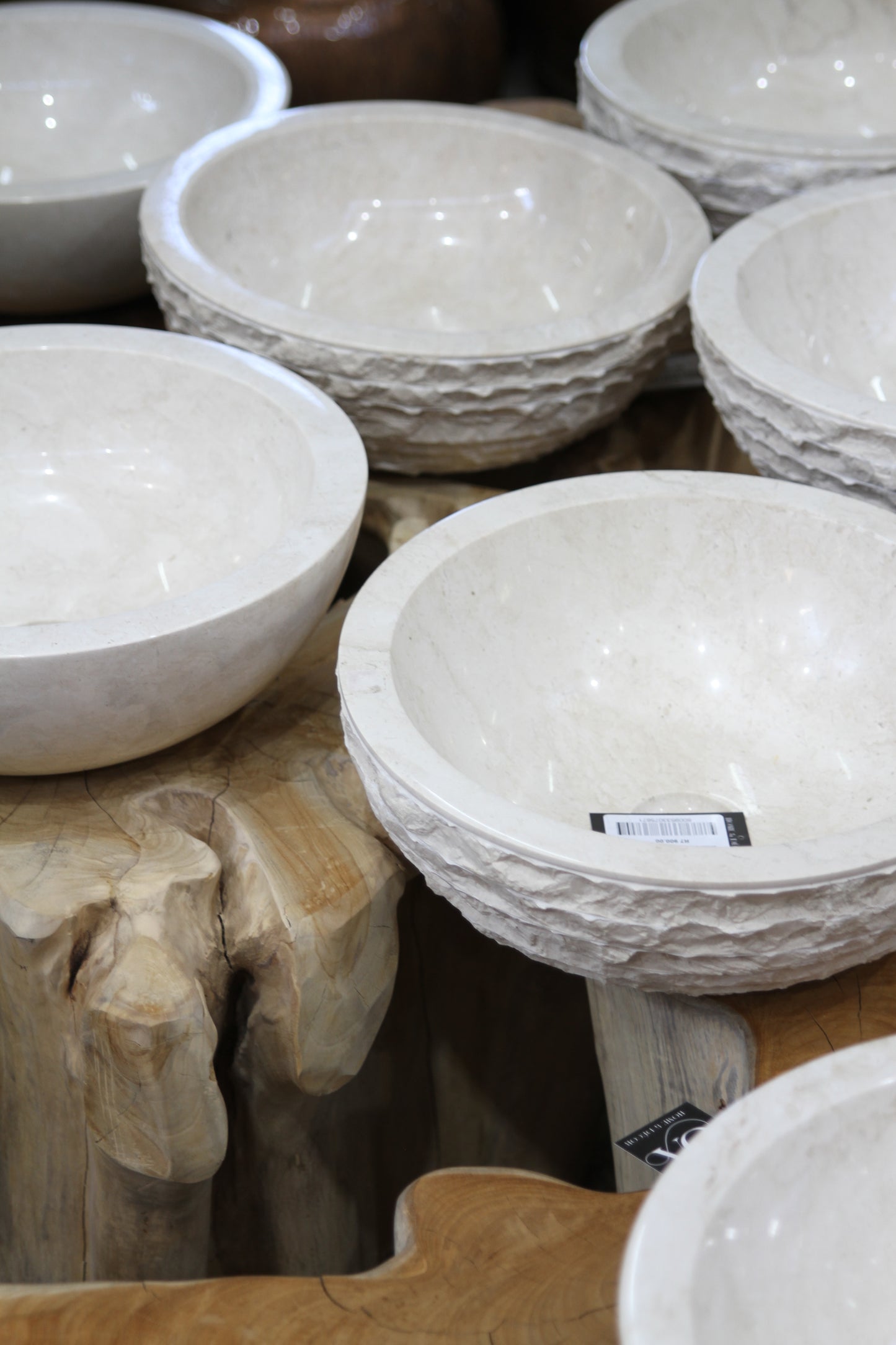 White Marble Basin - Fully Polished