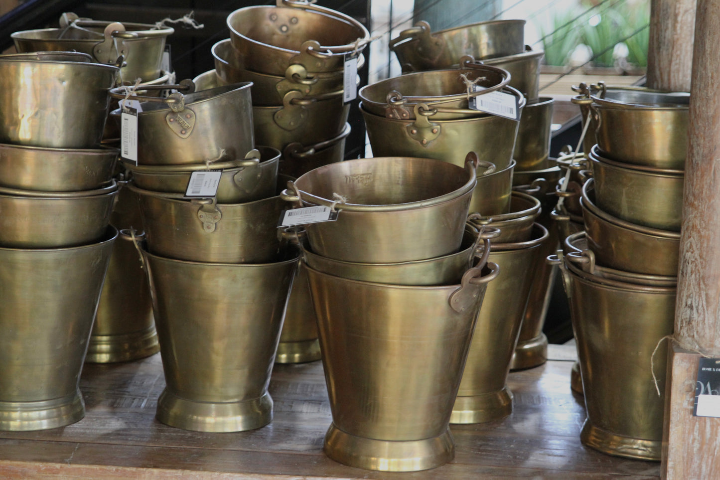 Antique Brass Bucket