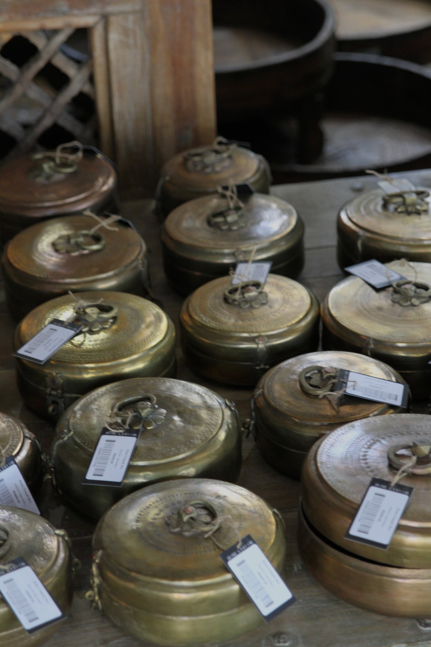 Antique Brass Chapati Box