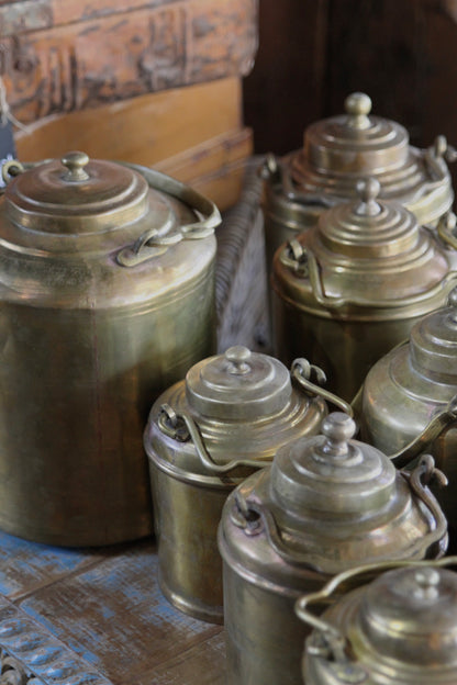 Antique Brass Container