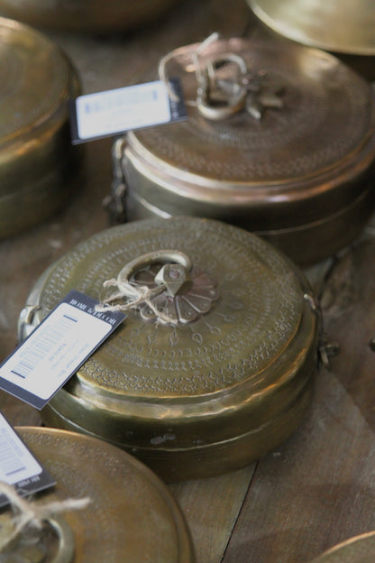 Antique Brass Chapati Box