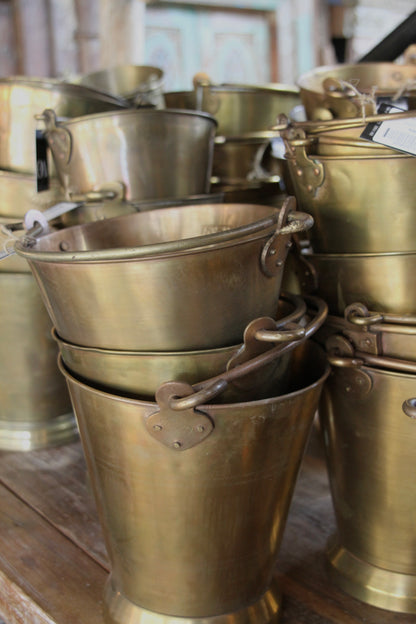 Antique Brass Bucket