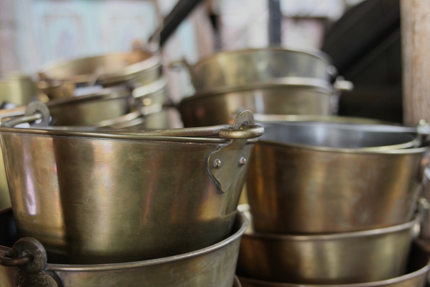 Antique Brass Bucket