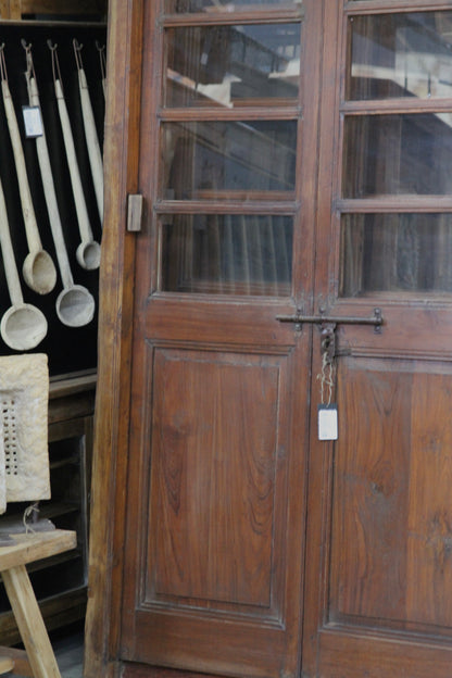 Teak and Glass Door