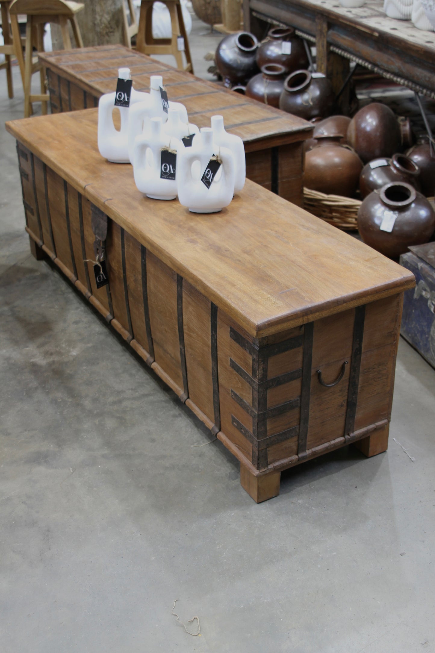 Antique Wooden Trunk