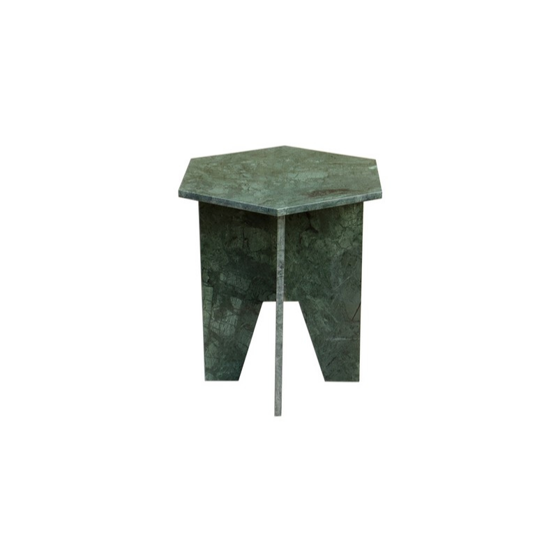 Marble Hexagonal Side Table