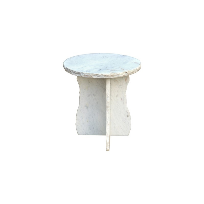 Marble Round Side Table