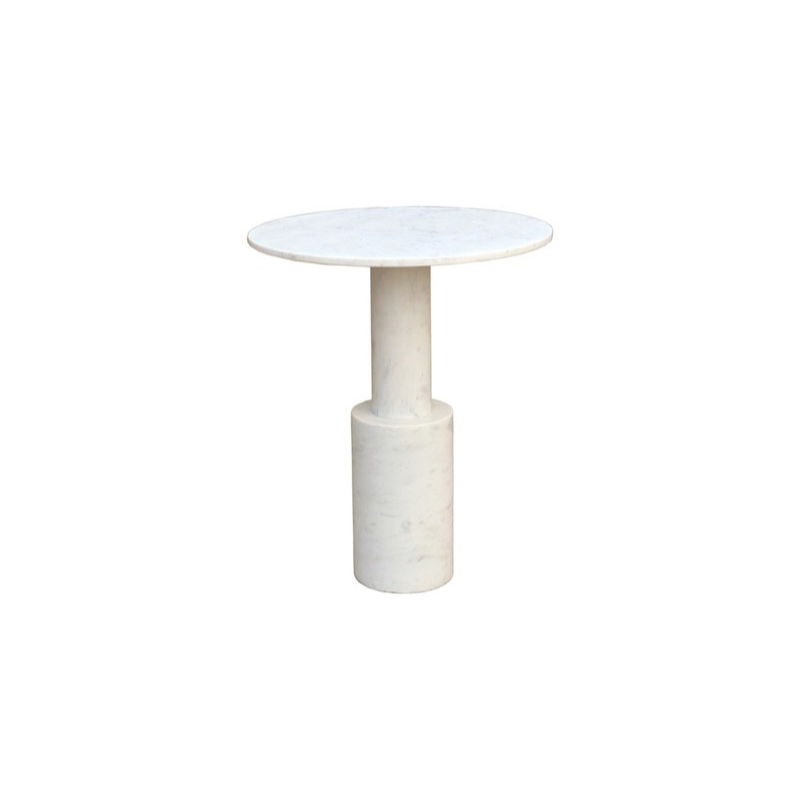 Marble Round Side Table