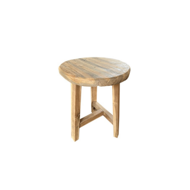 Recycle Teak Stool 3 leg