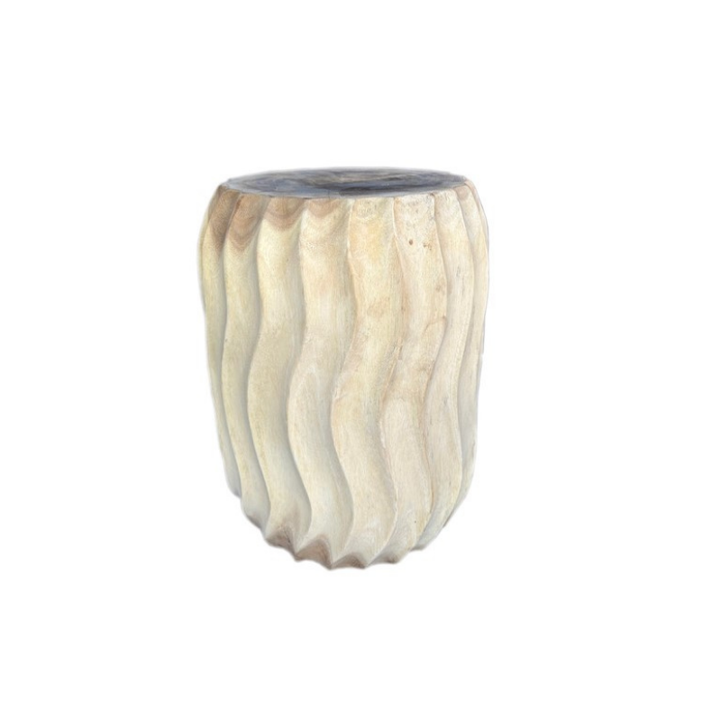 Teak Stool White