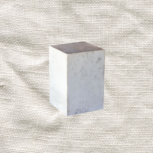 White Carrara Marble - Hollow Stool