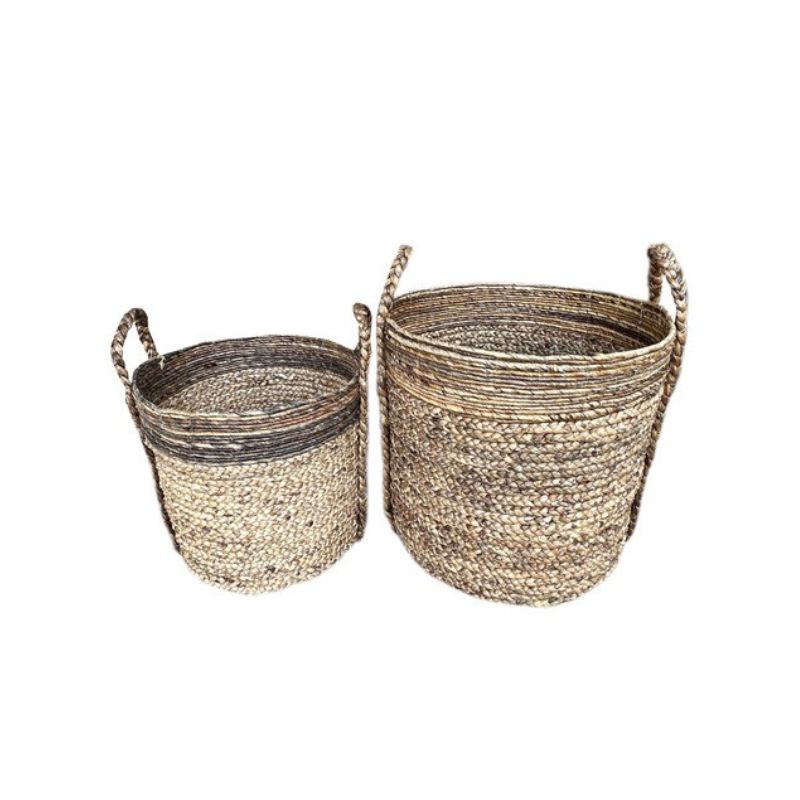 Water Hyacinth Basket Round