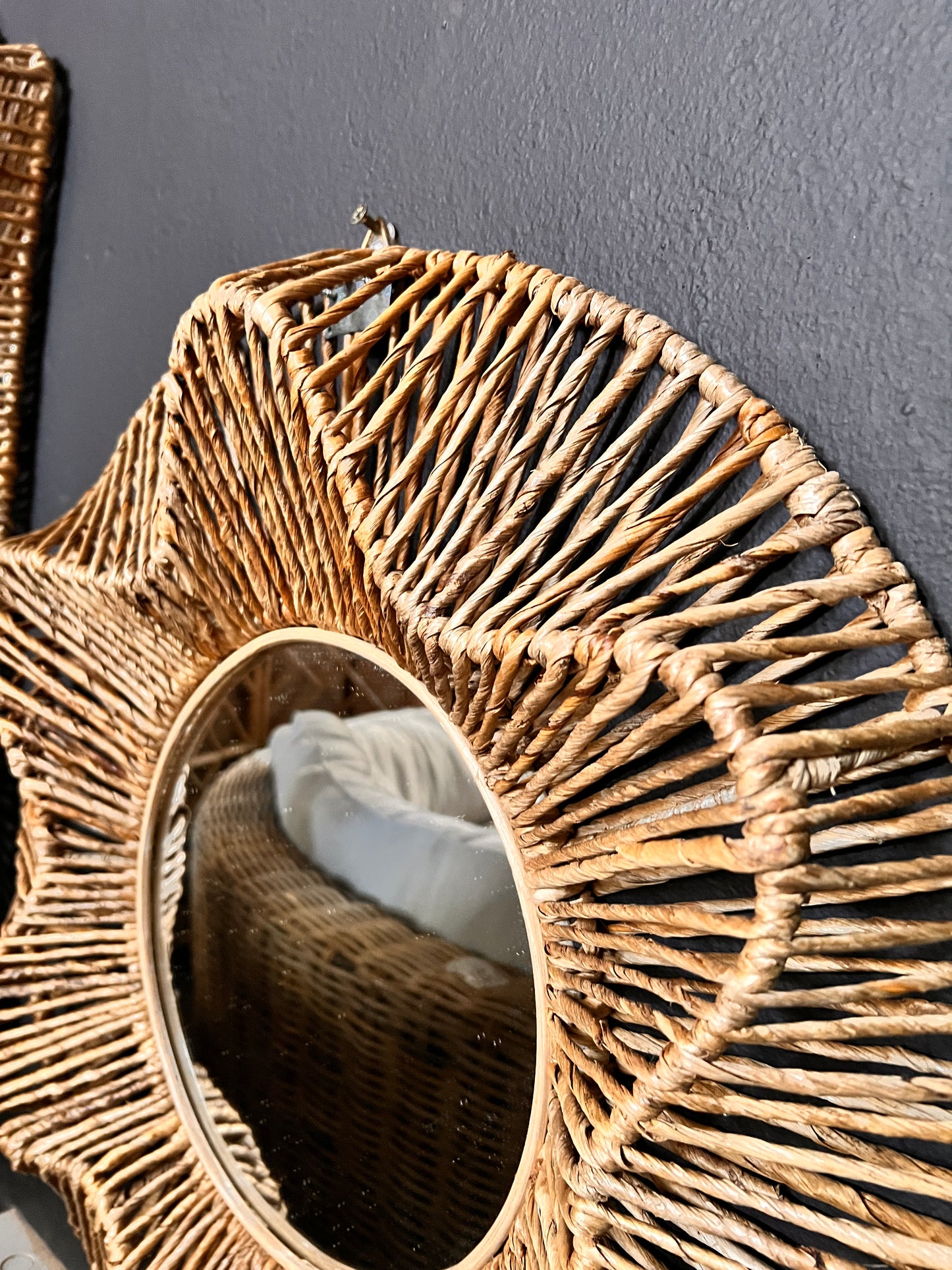 Webbed Abaca Rope Mirror Circle